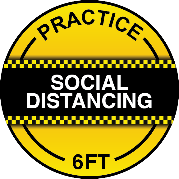 Practice Social Distancing Decal 1