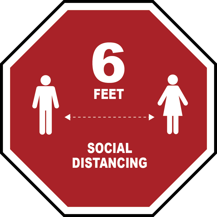 Social Distancing Stop Sign 1