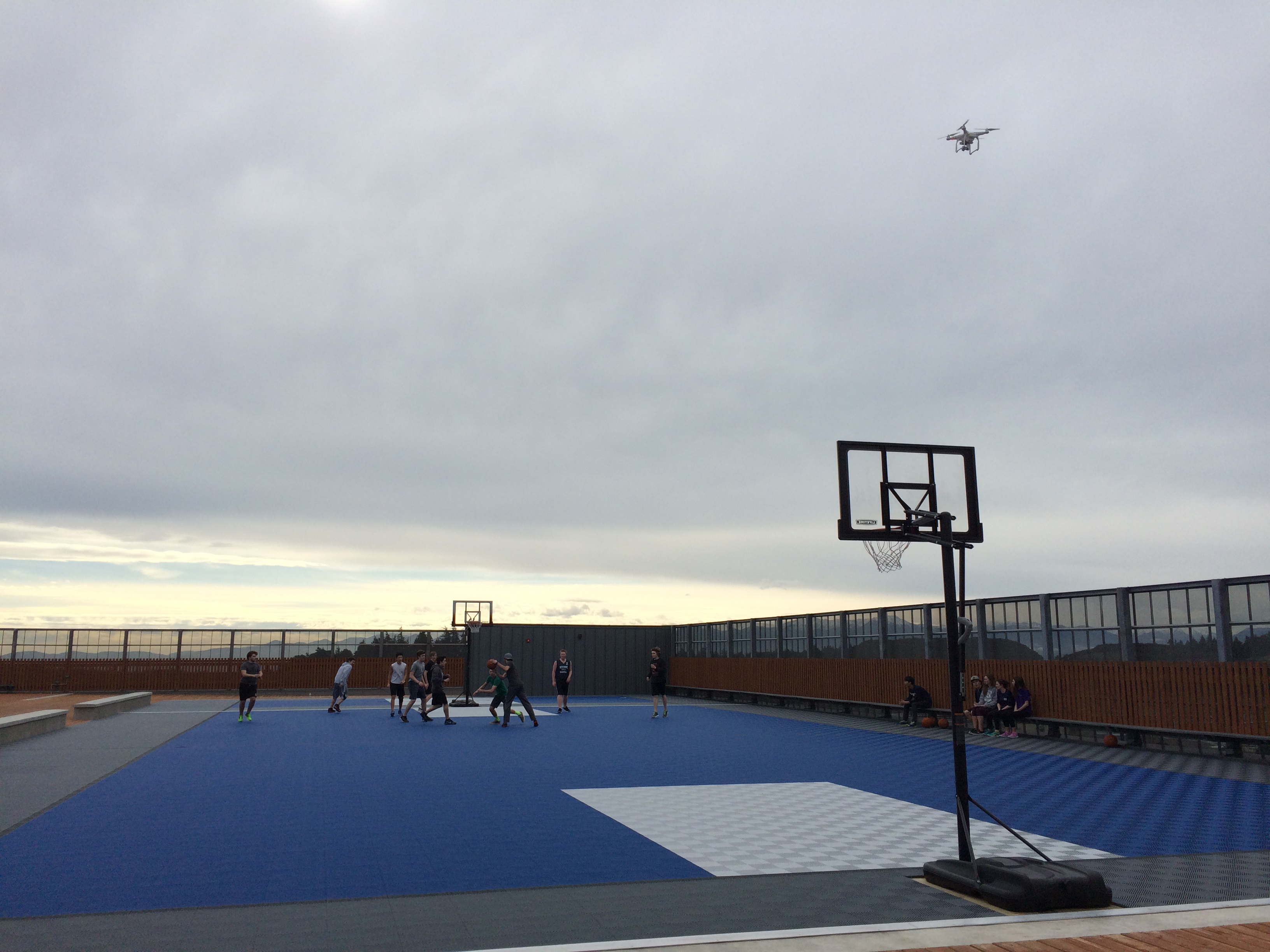 Outdoor Rooftop Basketball Sport Court-Ribtrax