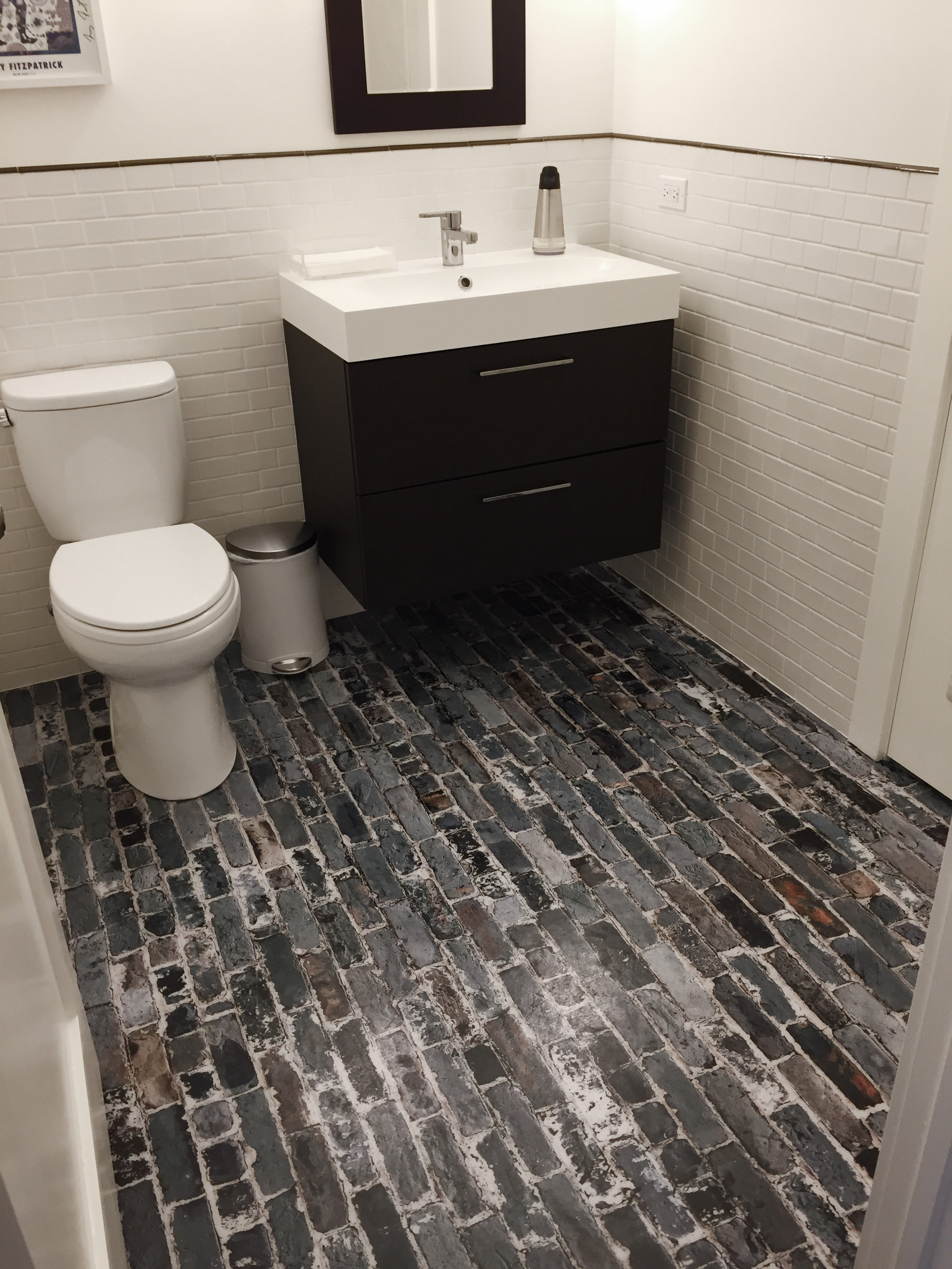 Brick Bathroom