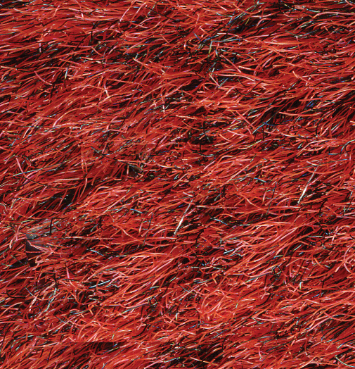 Castellan Red - Flocked Olefin Background Color