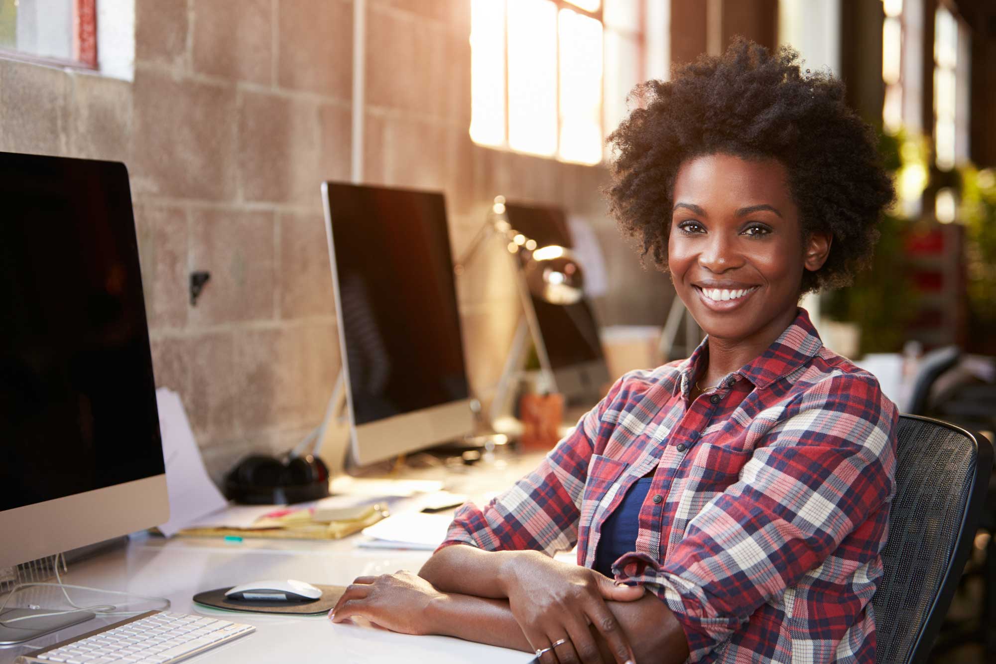 Female Designer at desk