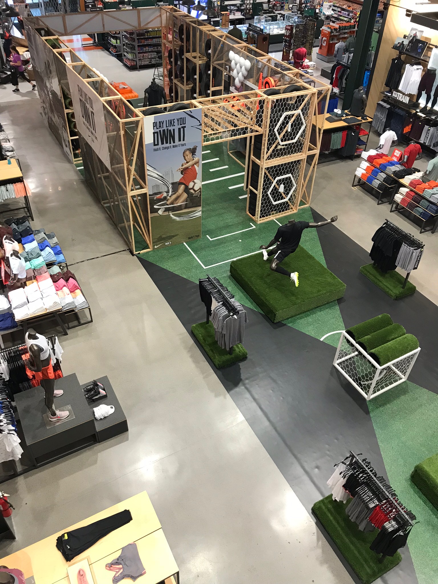 Nike Sports Custom Printed Graphic Retail Flooring