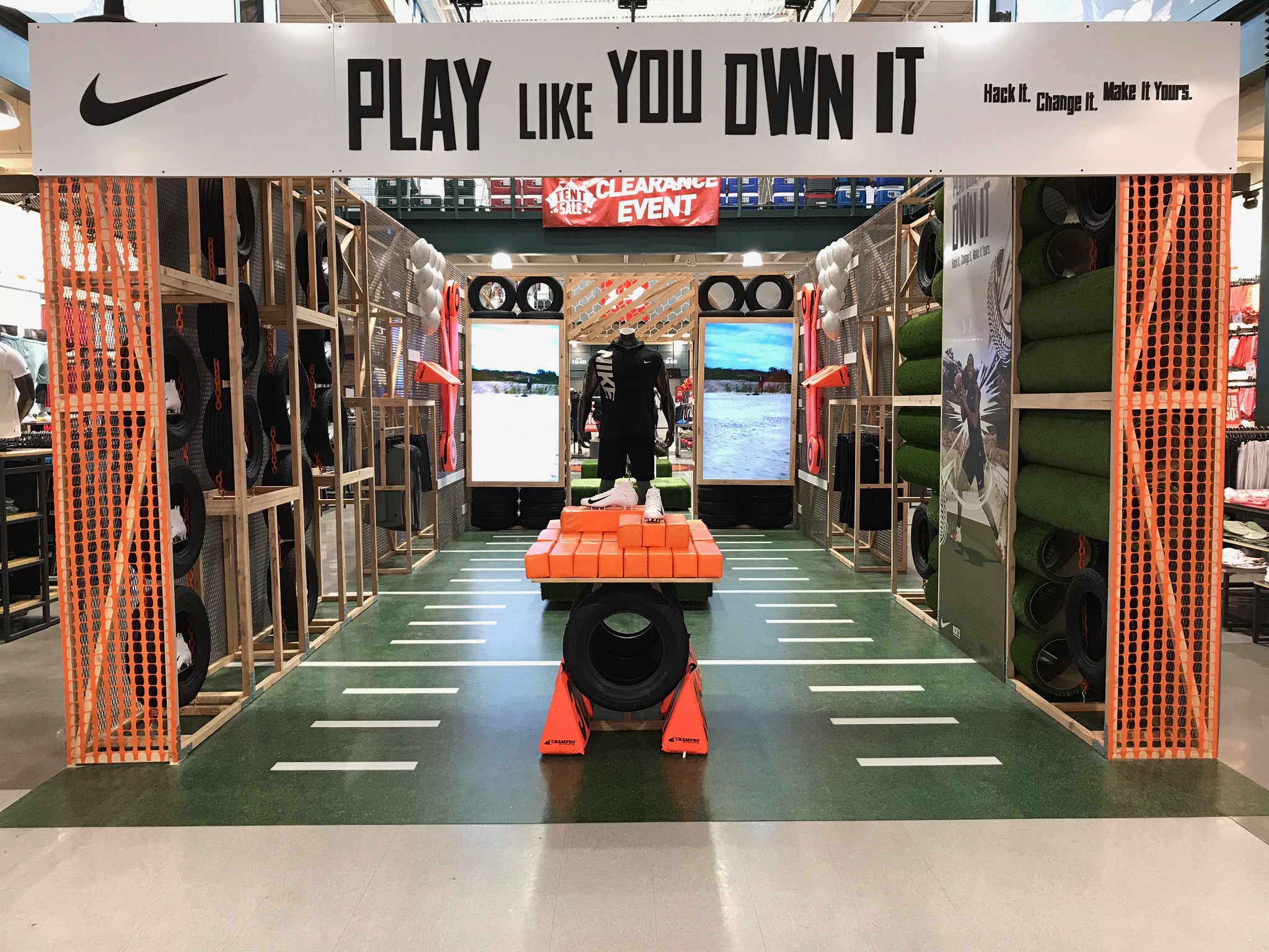 Nike Retail Vinyl Flooring Display