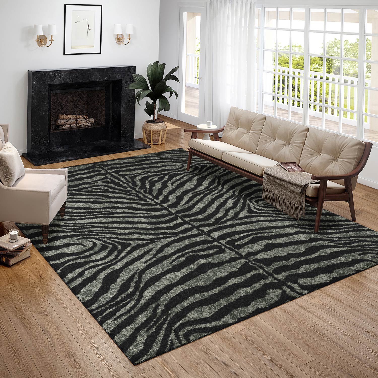 Mali Midnight Chenille Rug