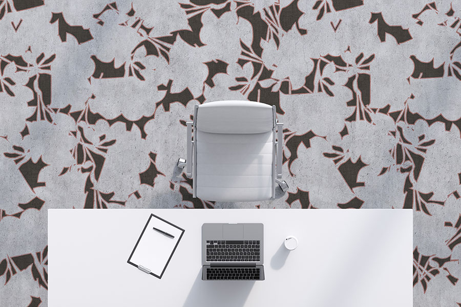 Modern Floral Outline Office_P40a5