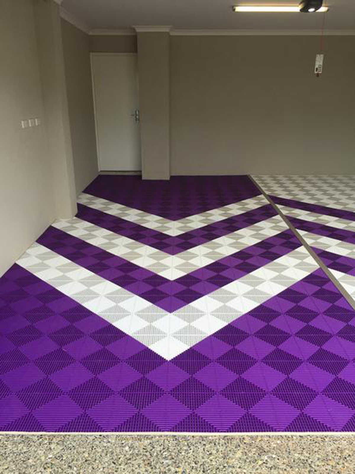 Garage Modular Flooring Tiles| Graphic Image Flooring