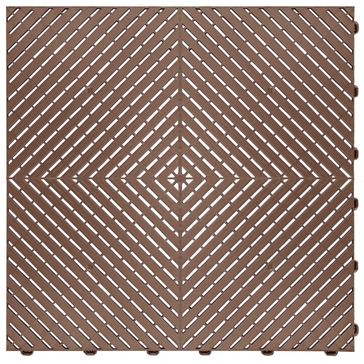 Ribtrax Smooth Chocolate Brown Tile