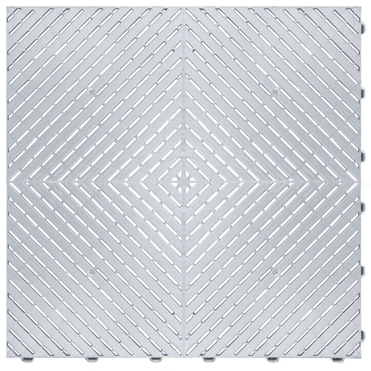 Ribtrax Smooth Pearl Silver Tile