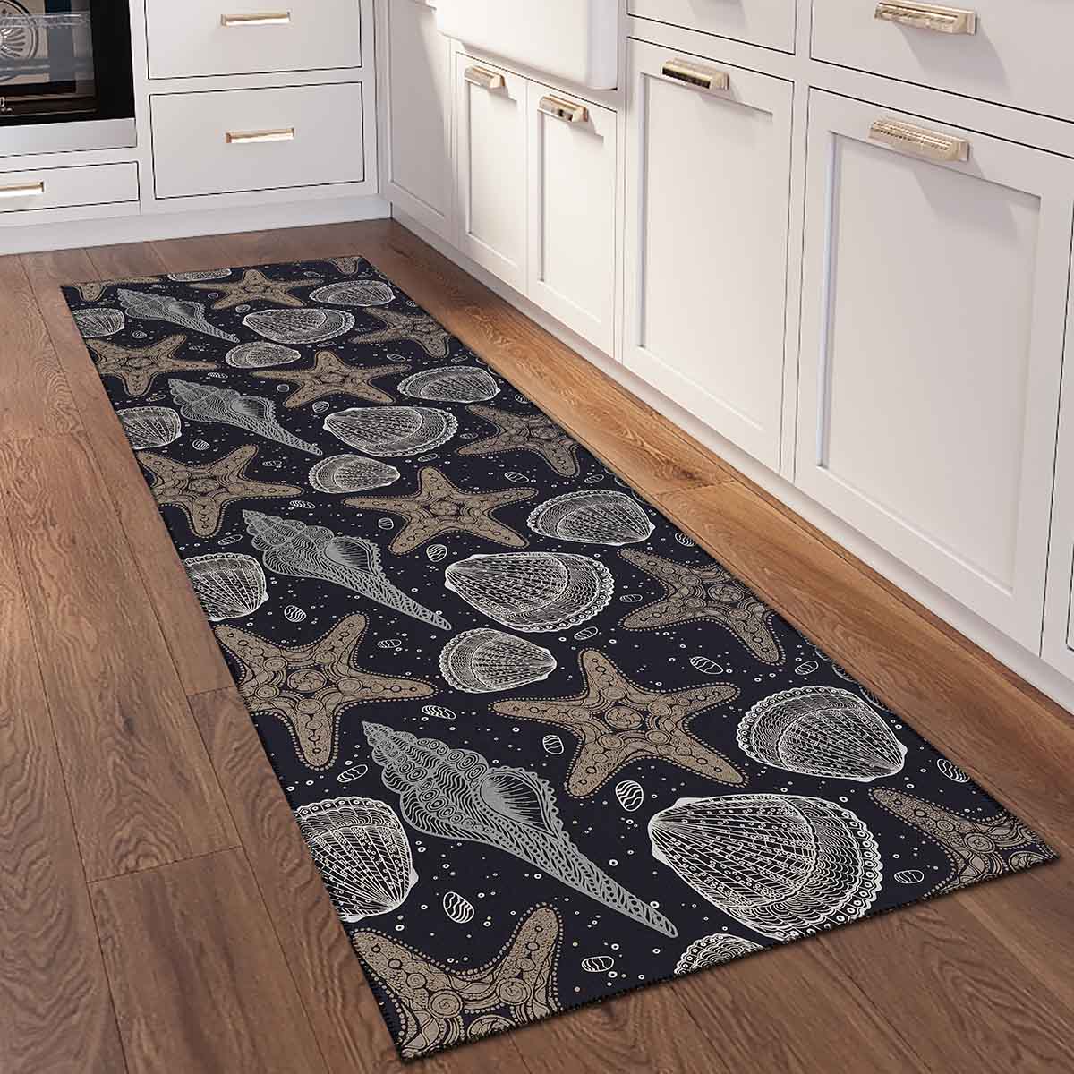 Seabreeze Black Chenille Rug
