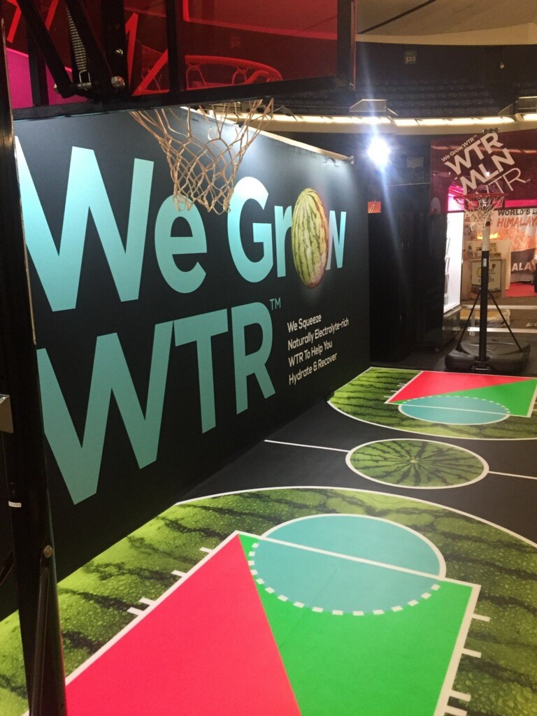 Watermelon Water Trade Show Booth Flooring